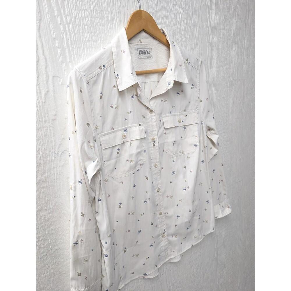 Eddie Bauer Women's Adventurer® 3.0 Long Sleeve Shirt Mushrooms Size Large - Picture 2 of 6